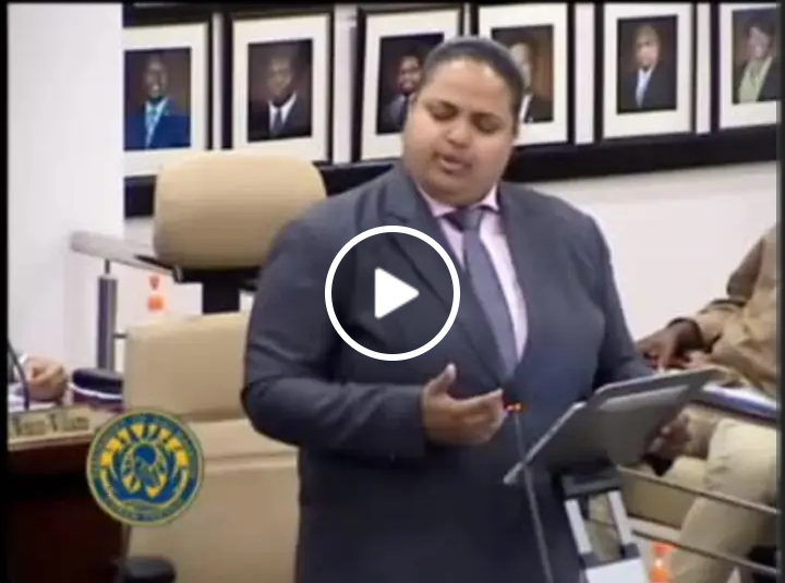 Video 3 Today Melissa Gumbs in Parliament of Sint Maarten

